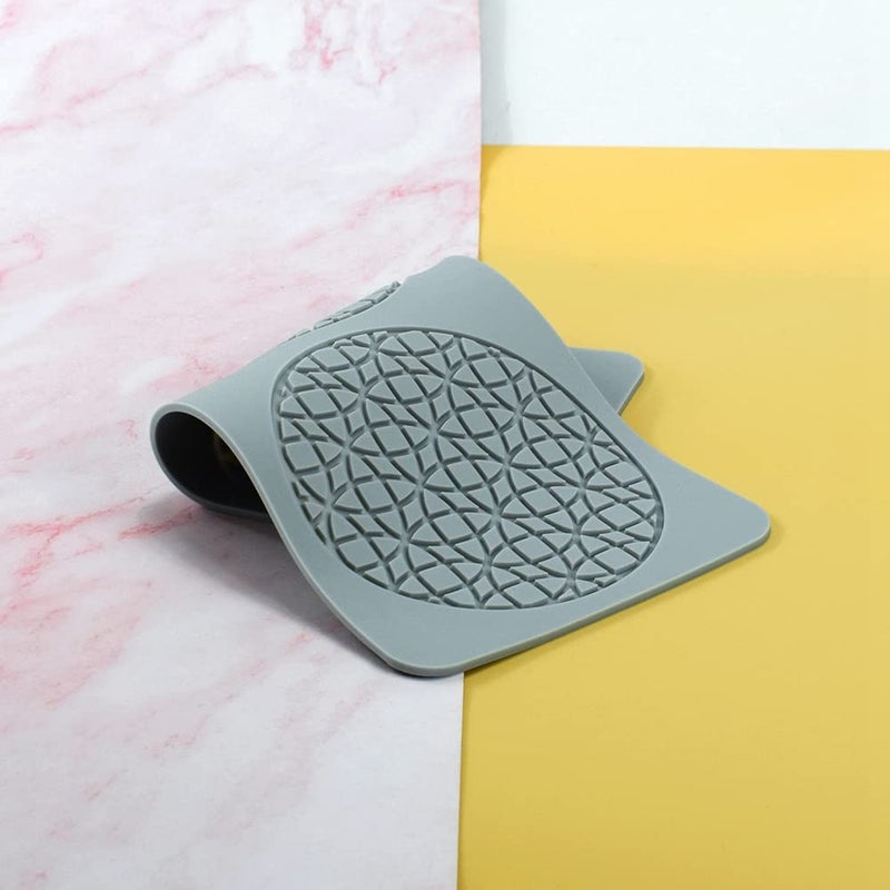 TUKE Lace Molds for Cake Decorating 3D Leaf Silicone Molds for Baking Gummy Molds Clay Fondant Molds Lace Mats Flower Honeycomb Bee Pattern for Sugar Chocolate Polymer (Circles_11.2x5.68x0.12inch_Y) - Image 4