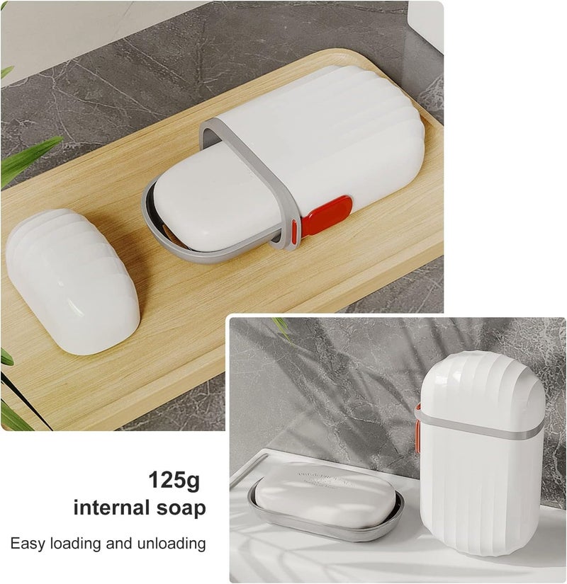 Kettlekane Pack of 1 Travel Soap Container with Lid, Portable Leak-Proof Soap Box for Bathroom Outdoors Travel, Case Holder for Soap (Multi Colour) (1) - Image 5