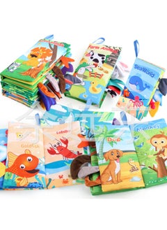 Generic Baby Baby Sea Land Air Tail Cloth Book Chinese And English Ocean Forest Flying Animals Palm Book Early Education Toys-Color:JL565-1-2-3-4 Tail Cloth Book (4 1 Set) 150g  - Image 1