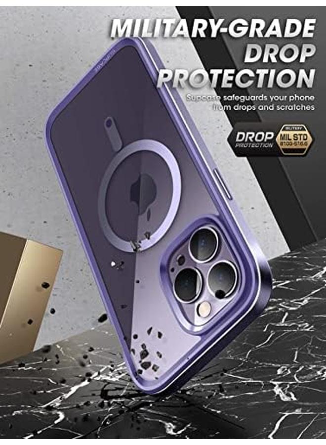 SupCase Unicorn Beetle Edgemag Case For Iphone 14 Pro 6.1" Compatible With Magsafe Slim Frame Clear Protective Case With Built In Screen Protector Mauve - Image 5