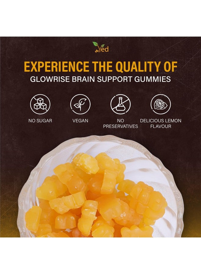 Ved Brain Support Gummies for Adult ; BSA Chews Lemon Flavour, Raw Unfiltered Omega 3-6-9 & DHA Gummies, Vegetarian Vegan Health Supplement for Men and Women- 60 Chews 20 Days’ Supply - Image 5