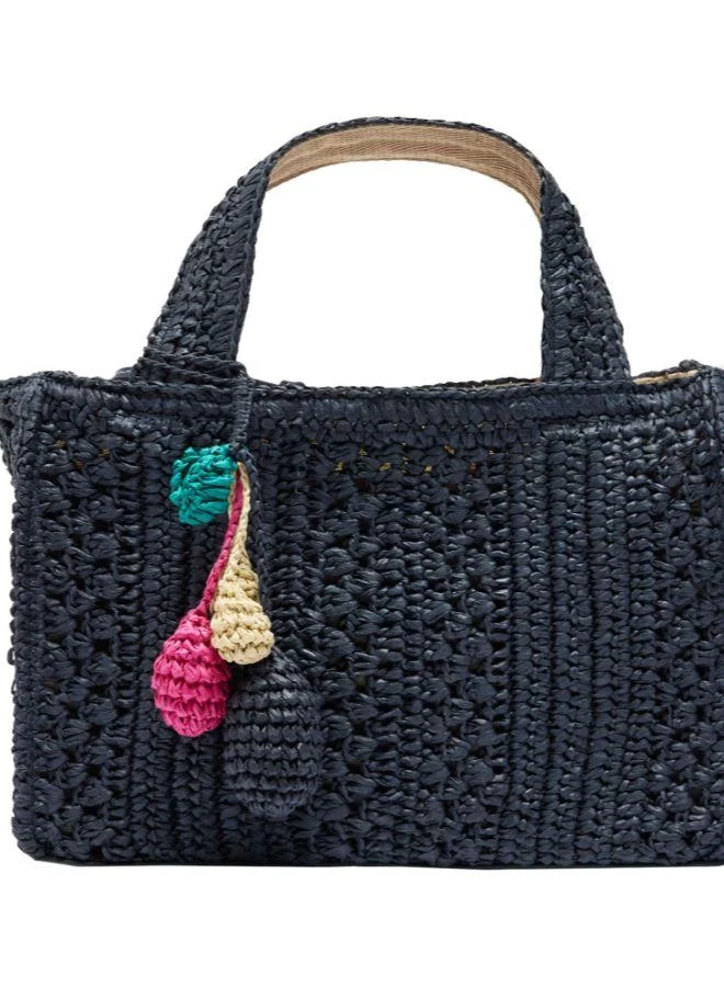 PARFOIS Straw-Effect Tote Bag With Crossbody Strap