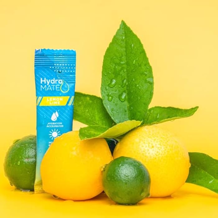 NatureWorks HydroMATE Electrolyte Powder Lemon Lime Hydration Packets Low Sugar 16 Count - Image 5