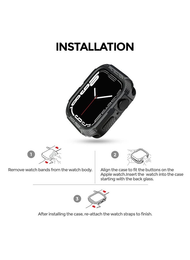 O Ozone - Matte Watch Cover for Apple Watch Ultra 49mm Case with Screen Protector (Pack of 6) Protective cover 360 Protection Shockproof Design - Multi Color - Image 1