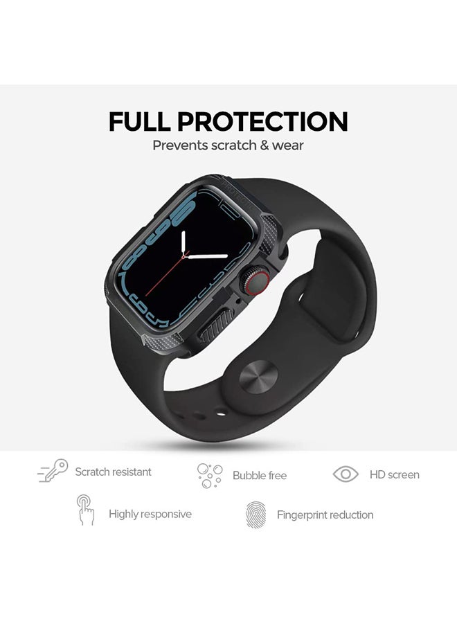 O Ozone - Matte Watch Cover for Apple Watch Ultra 49mm Case with Screen Protector (Pack of 6) Protective cover 360 Protection Shockproof Design - Multi Color - Image 1