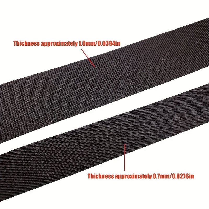 Black Nylon Webbing Tape 20mm Width 5 Yards for Backpack Pet Collar DIY Sewing - Image 4