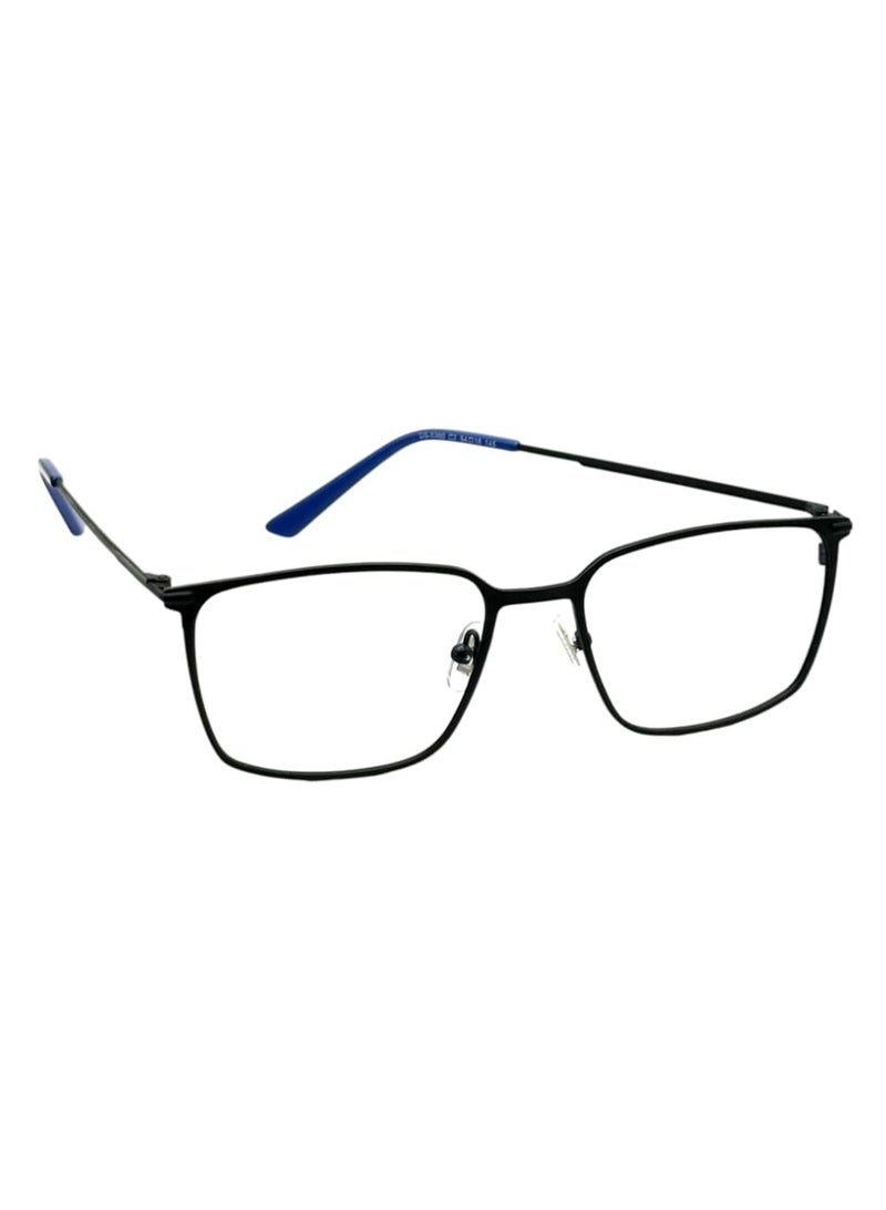 DS-5360 C2 Frame, Black & Blue Stainless Steel Frame, Modern Style Eyewear for Daily Use - Image 2