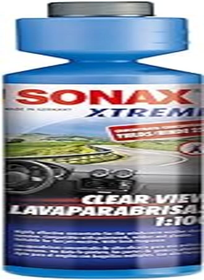 SONAX XTREME CLEAR VIEW 1:100 (250 ml) - Highly effective concentrate for the windscreen washer during summer. Compatible with paintwork, rubber and plastics. | Item-No. 02711410-544 