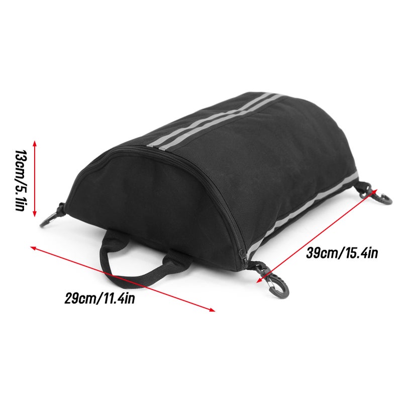 Kayak Deck Bag SUP Deck Zipperd Pouch with Swivel Snaphooks Kayak Dry Bag - Image 3