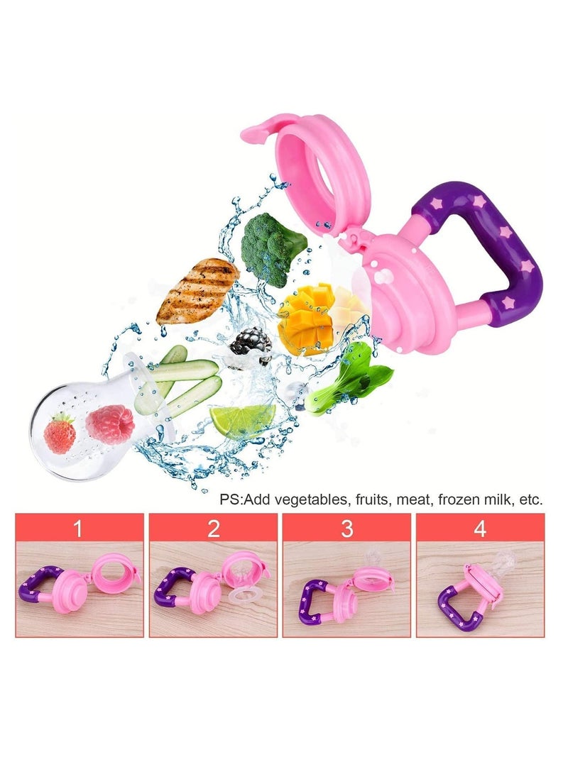 1pc Feeding Pacifier, Food, Fruit Feeder & Teething Toy, Silicone Pouches Nipple Teether aby Fruits Pacifier Food Baby Bite Vegetable Supplement - Image 3