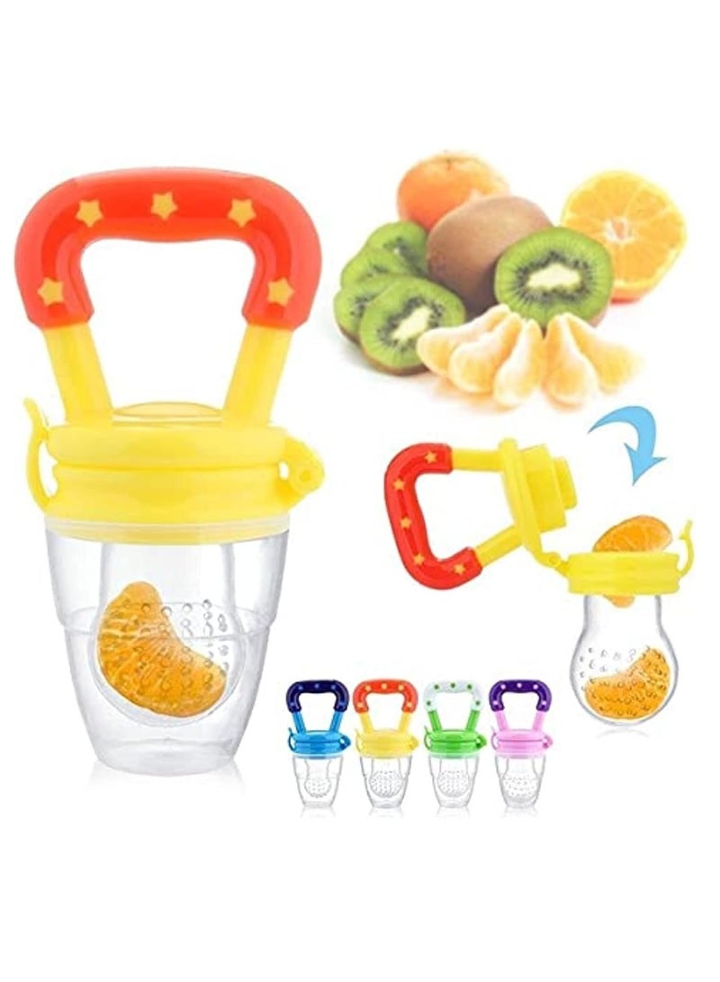 1pc Feeding Pacifier, Food, Fruit Feeder & Teething Toy, Silicone Pouches Nipple Teether aby Fruits Pacifier Food Baby Bite Vegetable Supplement - Image 1