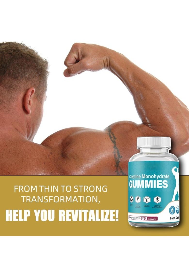 وينز تاون - Daynee الكرياتين مونوهيدرات GUMMIES سريع الوزن زيادة الوزن نمو العضلات المكملات الغذائية لجسم صحي ورشيق - Image 1