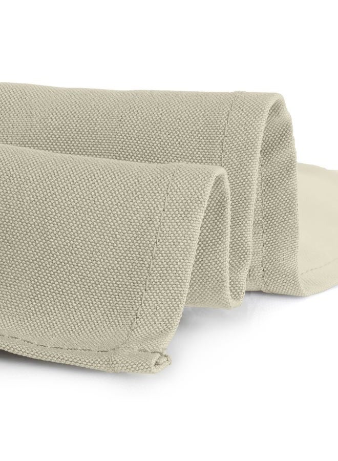 Gee Di Moda Rectangle Tablecloth - 70 x 120 Inch | Ivory Rectangular Table Cloth in Washable Polyester | Great for Buffet Table, Parties, Holiday Dinner, Wedding & Baby Shower - Image 3