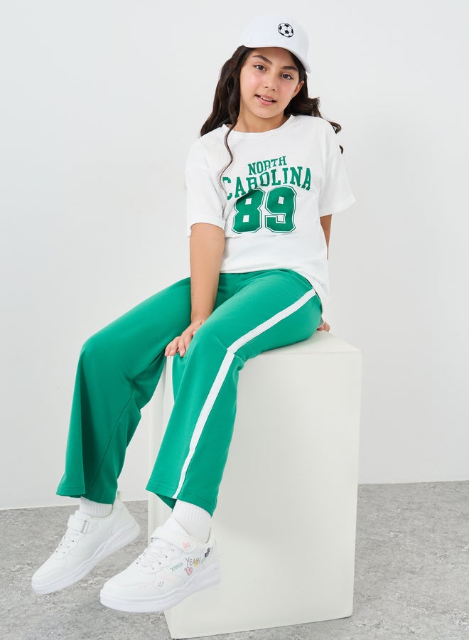 Styli Graphic Print Relaxed Fit T-Shirt and Joggers Set - Image 1