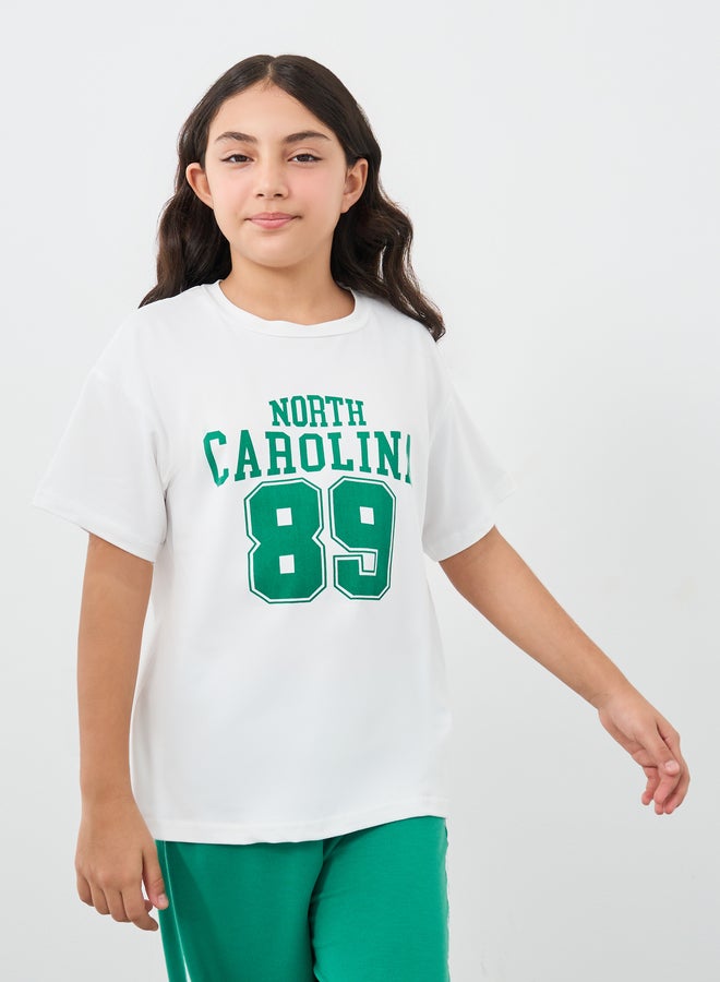 Styli Graphic Print Relaxed Fit T-Shirt and Joggers Set - Image 3