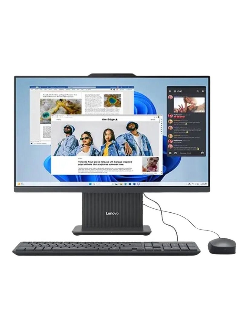 Lenovo IdeaCentre 24IRH9 All-in-One Desktop, 13th Gen Intel Core i5-13420H Processor, Intel® UHD Graphics, 8GB DDR5 RAM, 512GB M.2 SSD, 23.8” FHD, 3Wx2 Speaker, Win11 Pro English Luna Grey - Image 1
