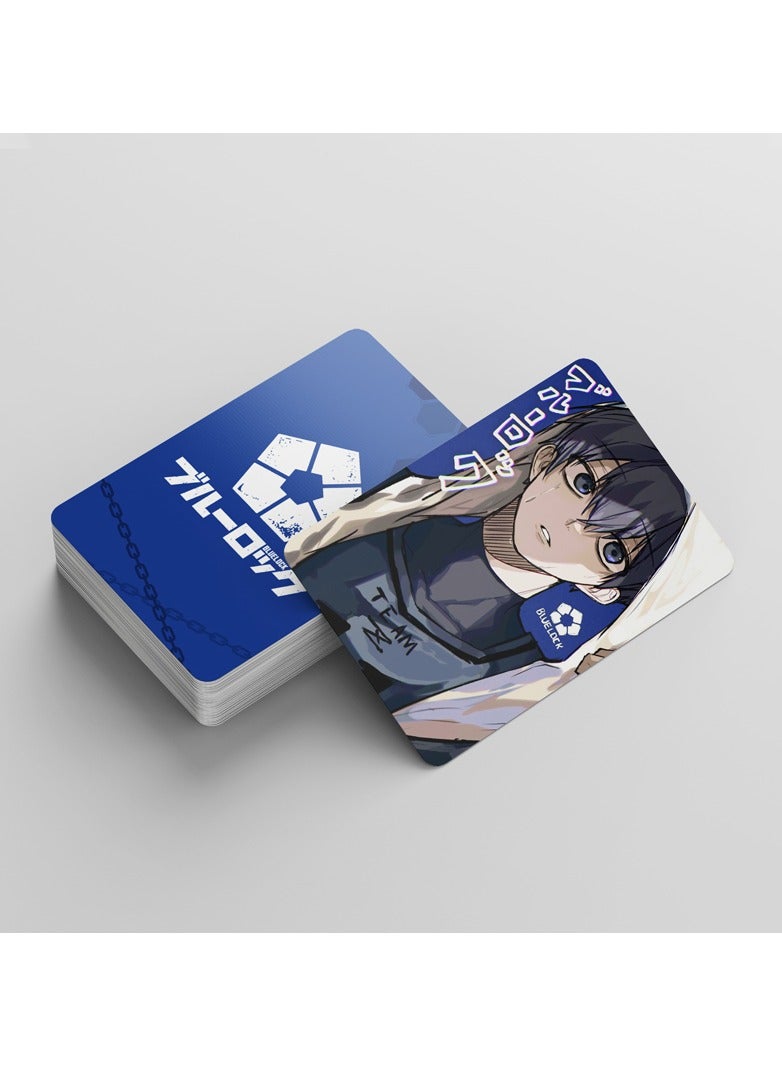 Generic 92 Pcs Anime Blue Lock Lomo Cards and Stickers  - Image 4