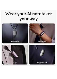 PLAUD PLAUD NotePIN AI Voice Recorder – Wearable, App-Controlled, Transcribe & Summarize with ChatGPT, 64GB Memory, Supports 112 Languages, in Cosmic Gray  - Image 2