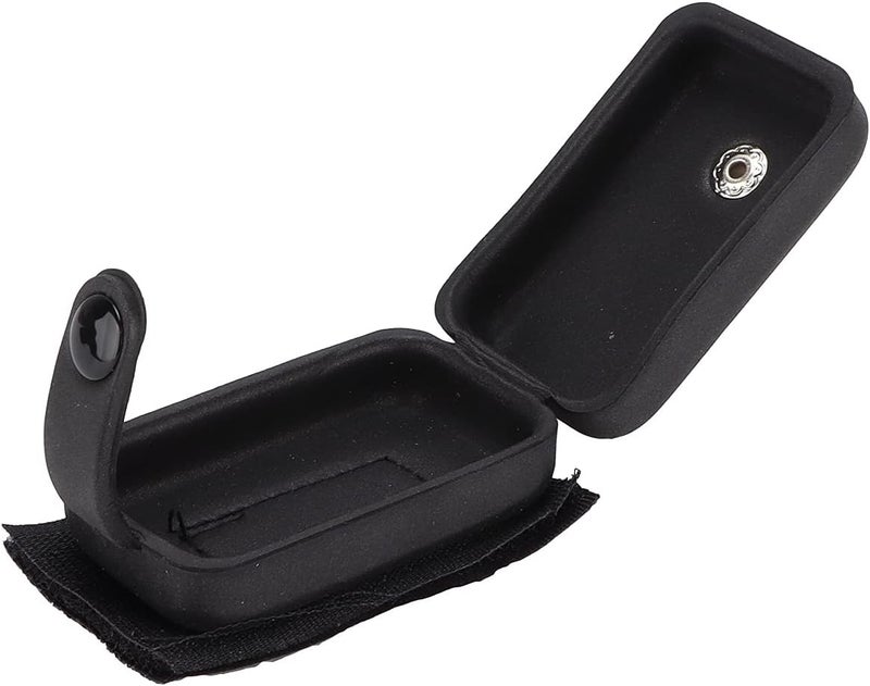 Acoustic Guitar Battery Pouch PU Portable Holster for 9V Battery, Black - Durable Material, Compact Design, Easy to Carry for Musicians - Image 2