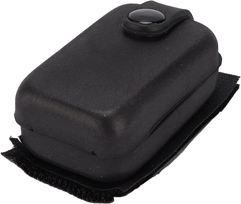 Acoustic Guitar Battery Pouch PU Portable Holster for 9V Battery, Black - Durable Material, Compact Design, Easy to Carry for Musicians - Image 1