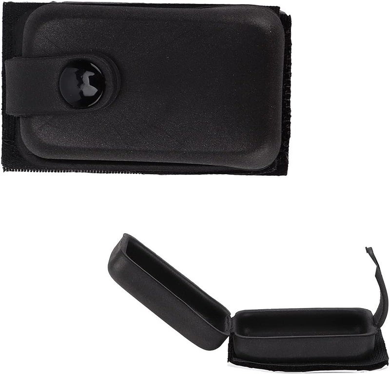 Acoustic Guitar Battery Pouch PU Portable Holster for 9V Battery, Black - Durable Material, Compact Design, Easy to Carry for Musicians - Image 4