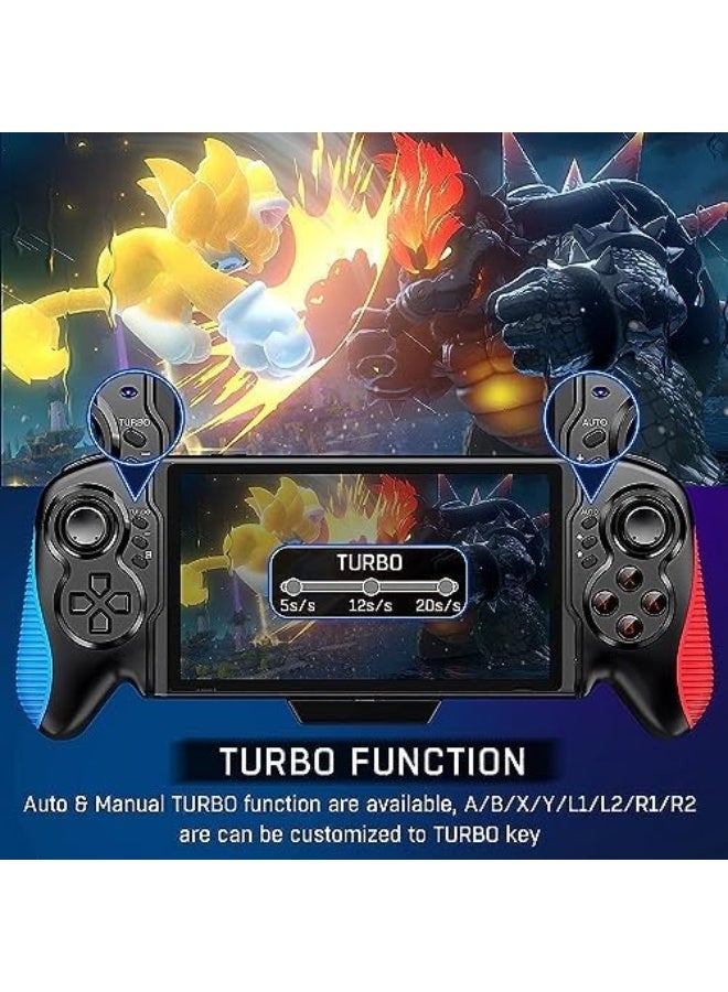 Switch Controller for Nintendo Switch/OLED, One-Piece Joypad Controller Replacement for Nintendo Switch Pro Controller, Switch Remote Suitable for Big Hand Players with Turbo Function - Image 5