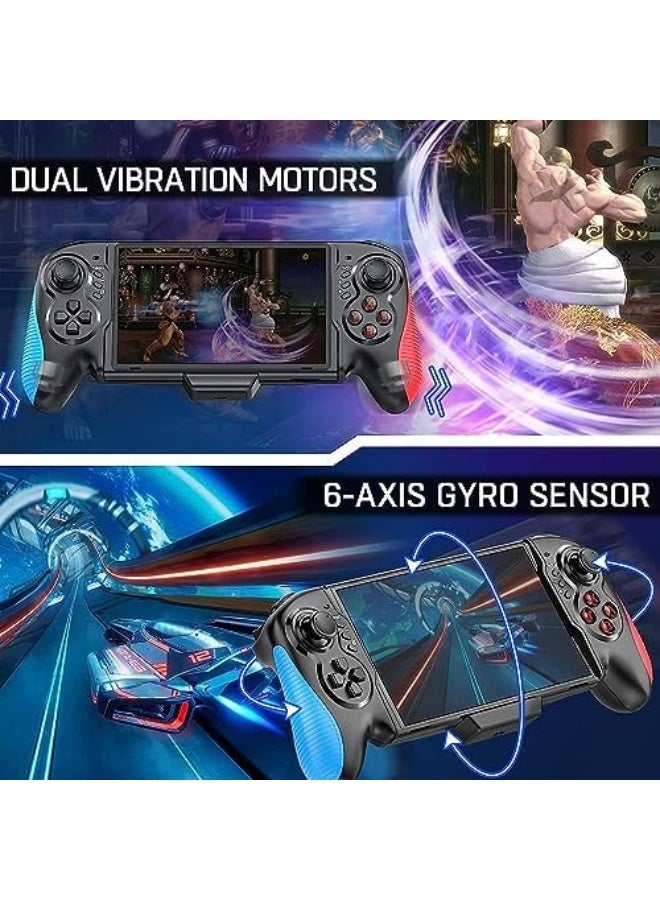 Switch Controller for Nintendo Switch/OLED, One-Piece Joypad Controller Replacement for Nintendo Switch Pro Controller, Switch Remote Suitable for Big Hand Players with Turbo Function - Image 4