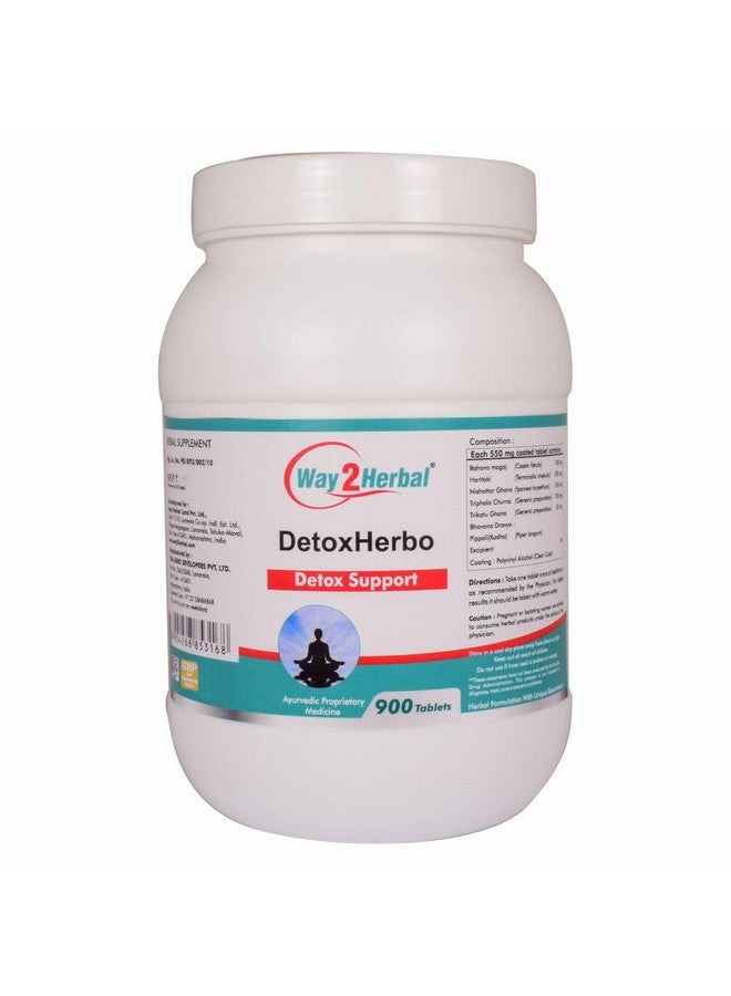 Way2Herbal Way2Herbal Detox Herbo 550mg Detox Tablet (900 Count Pack of 1)  - Image 1