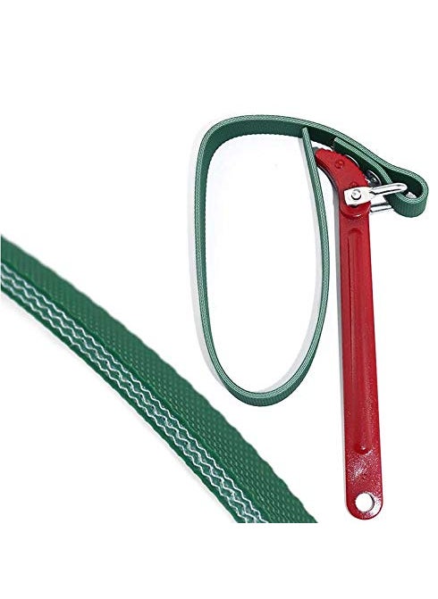 Digital Craft Digital Craft 9Inch Belt Type Oil Filter Wrench Removal Hand Tool Auto Tools Engine Box Oil Fuel Filter Wrenches with Safety Hand Gloves  - Image 2