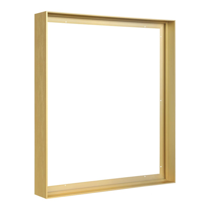 FOLKOR Canvas Floater Frame for 20x30 Oil Paintings DIY Metal Floating Frame with 15 Deep for Stretched Canvas Art Prints Landscape Portrait Horizontal or Vertical Display Gold - Image 2