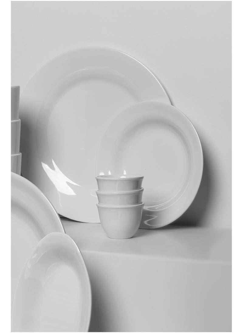CC Bin Shihon Melamine Dinner Set 80 Pieces For 6 People White Microwave And Dishwasher Safe  - Image 5