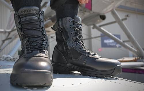 Propper Men's Series 100 8" Side Zip Boot, Black, 9 W US - Image 3