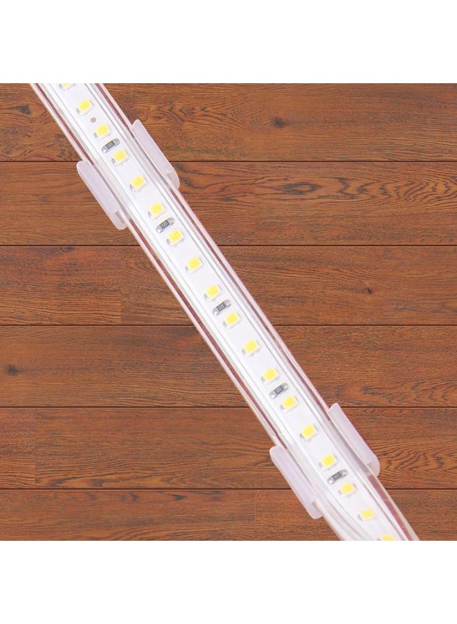 50pcs LED Neon Mounting Clips Holder Mounting Bracket Support Fixing Clamps Fit  Silicone LED Neon Strip Lighting, Translucent  - Image 4