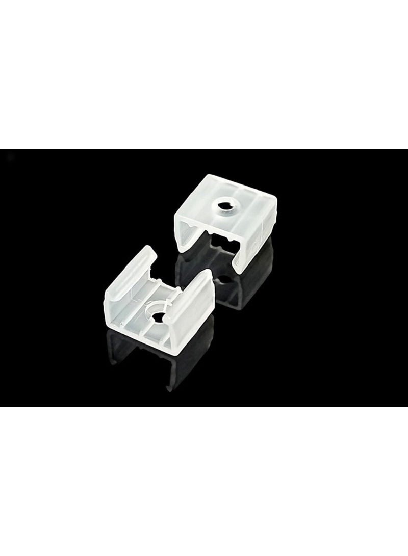 50pcs LED Neon Mounting Clips Holder Mounting Bracket Support Fixing Clamps Fit  Silicone LED Neon Strip Lighting, Translucent  - Image 5