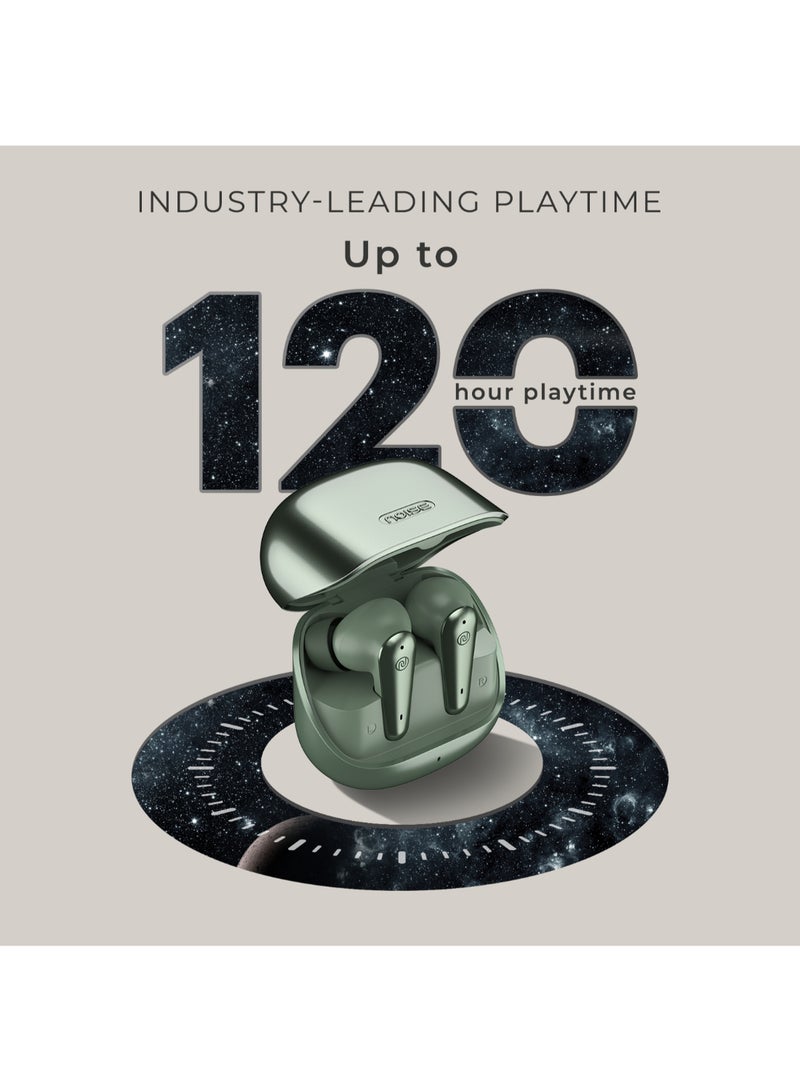 Noise Buds X Prime in-Ear Truly Wireless Earbuds with 120H of Extended Playtime, ENC for Clear Calling, Instacharge(10 min=200 min),Modern Dual Tone Finish, 11mm Driver, BT v5.3 Sheen Green - Image 3