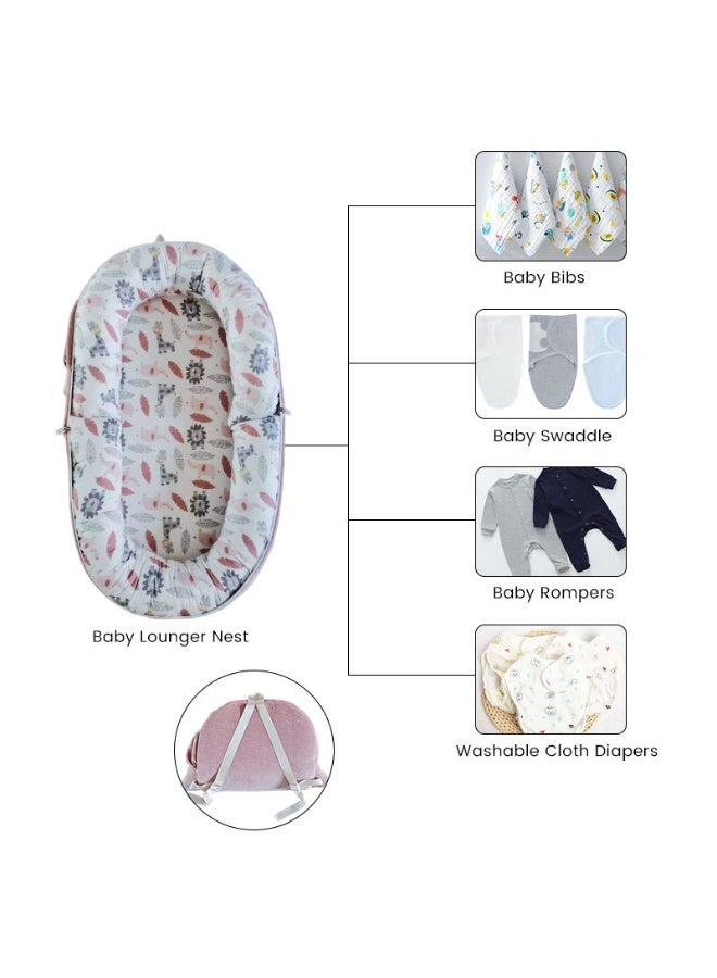 Portable folding baby crib - lightweight baby bed in the form of a bag - baby and newborn supplies - suitable for travel and easy sleep - Color 2  - Image 5