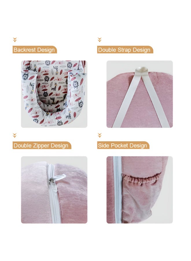 LOOFI Portable folding baby crib - lightweight baby bed in the form of a bag - baby and newborn supplies - suitable for travel and easy sleep - Color 2 - Image 3