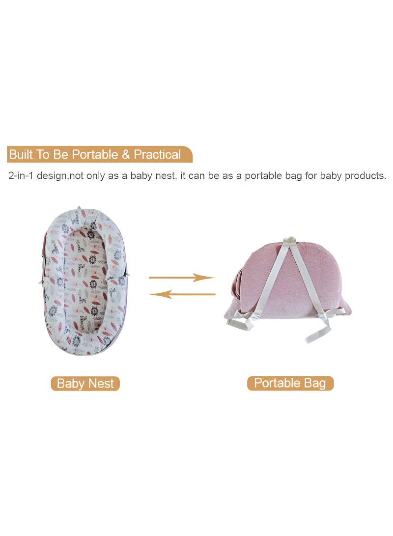 LOOFI Portable folding baby crib - lightweight baby bed in the form of a bag - baby and newborn supplies - suitable for travel and easy sleep - Color 2 - Image 4