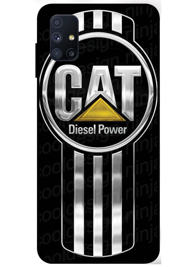 EYE CATCH Protective Case Cover For Samsung Galaxy M51 Smart Series Printed Protective Case Cover for Samsung Galaxy M51 Cat Diesel Power  - Image 1