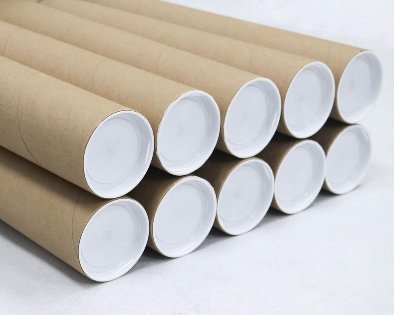 MagicWater Supply Mailing Tube - 3 in x 24 in - Kraft - 10 Pack - for Shipping and Storage of Posters, Arts, Crafts, and Documents - Image 1