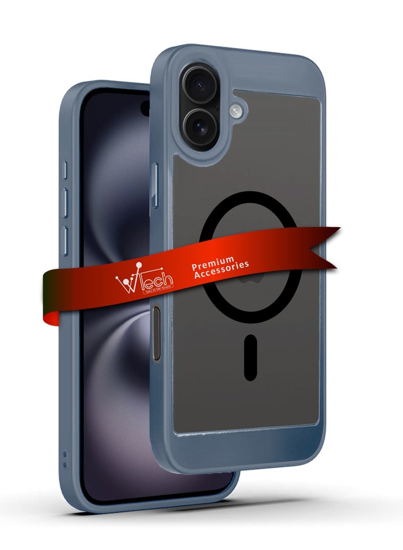 دبليو تيك غطاء الحماية النحيف من السيليكون من نوع ماجسيف أيفون 16 بلس 2024 من ماجسيف - رمادي - Image 1