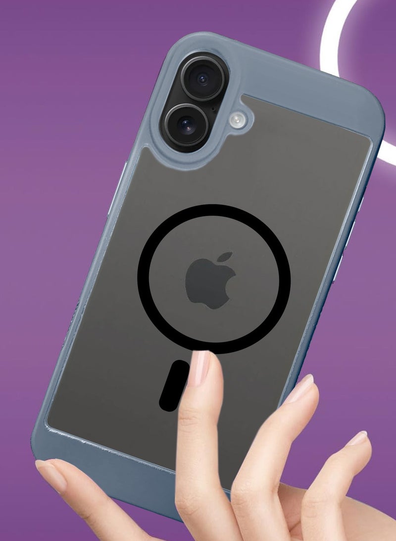 دبليو تيك غطاء الحماية النحيف من السيليكون من نوع ماجسيف أيفون 16 بلس 2024 من ماجسيف - رمادي - Image 4