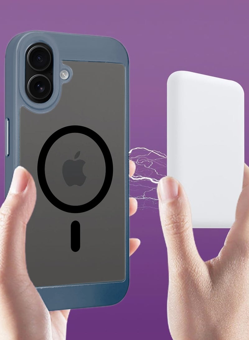 دبليو تيك غطاء الحماية النحيف من السيليكون من نوع ماجسيف أيفون 16 بلس 2024 من ماجسيف - رمادي - Image 5