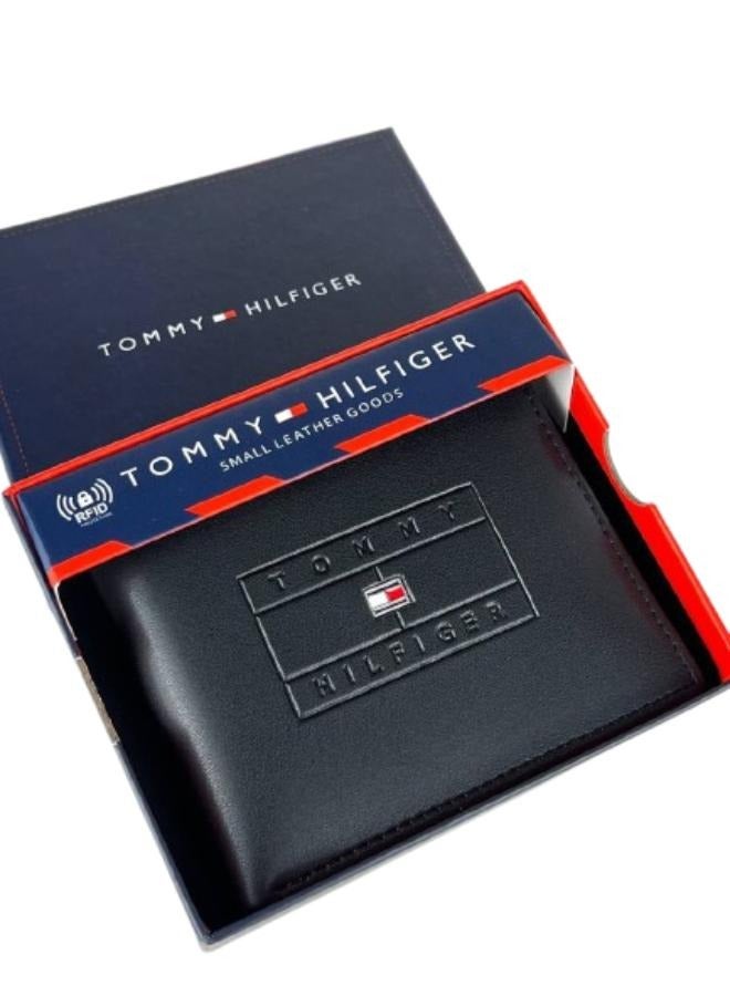 Tommy Hilfiger Plus TOMMY HILFIGER Men Solid Bi-Fold Wallet - Image 1