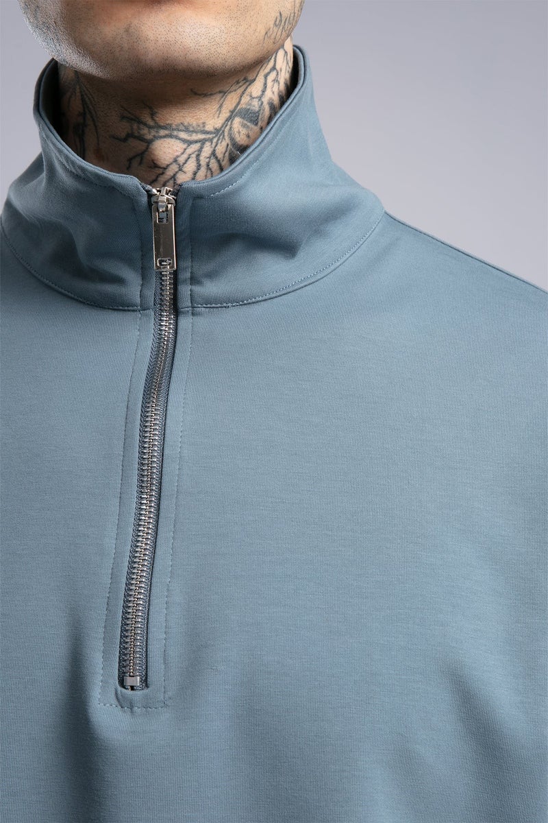 Catch High Neck Zip-Up Sweatshirt - Image 2
