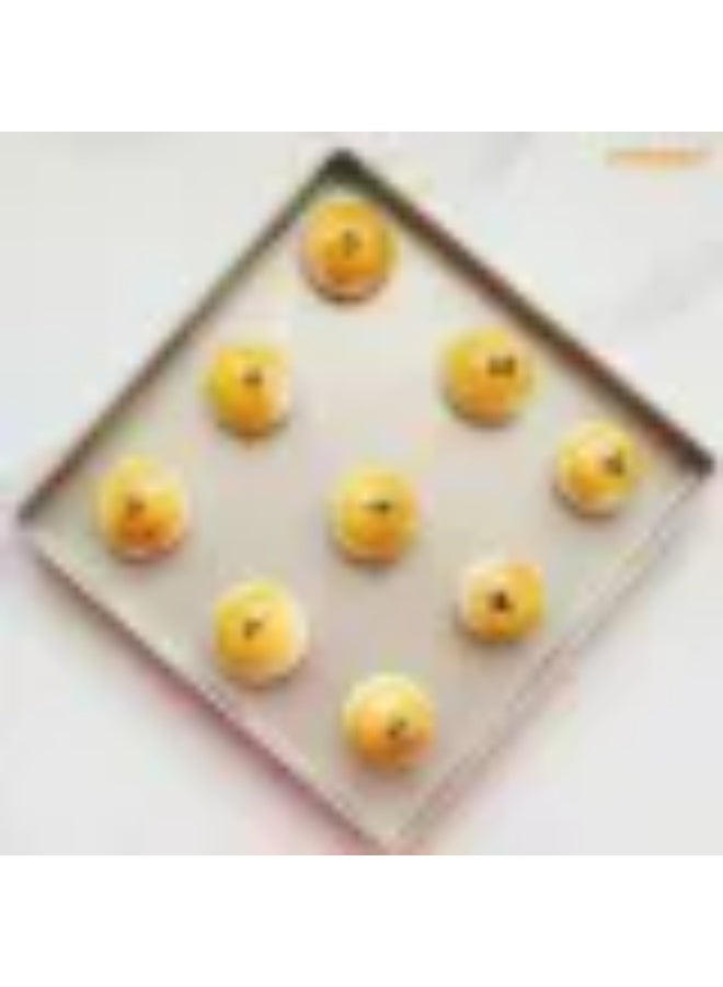 شيف ميد صينية كيك مربعة 11 إنش غير لاصقة بخامة عالية الجودة قالب خَبز احترافي لتوزيع حرارة متساوٍ وتحضير الكيك والحلويات بدقة وسهولة للاستخدام المنزلي والمخابز الصغيرة - Image 2