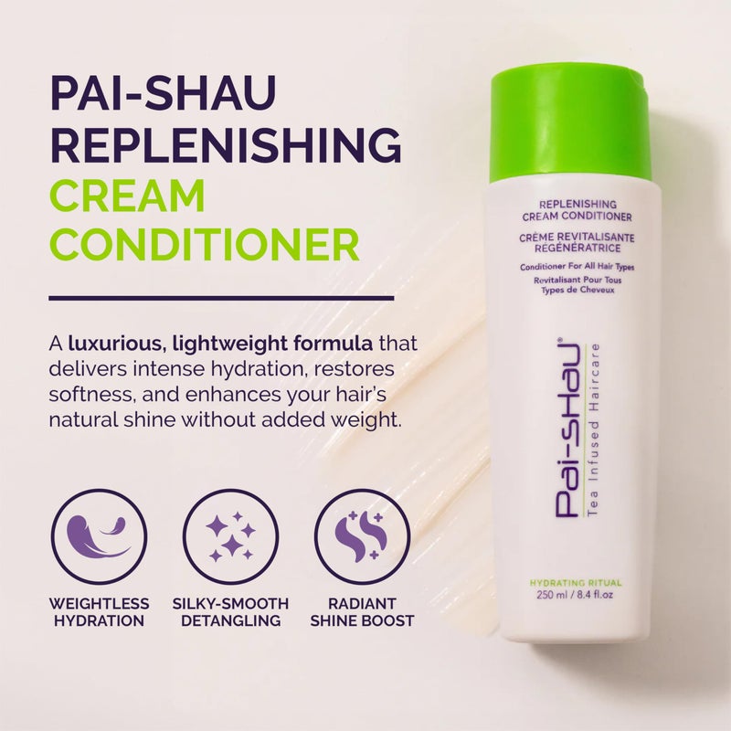 Pai-Shau Replenishing Cream Conditioner - Hydrating Conditioner For All Hair Types - 8.4 Fl Oz - Image 2