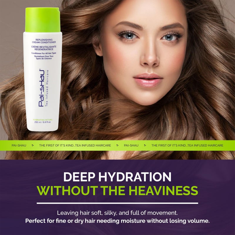 Pai-Shau Replenishing Cream Conditioner - Hydrating Conditioner For All Hair Types - 8.4 Fl Oz - Image 5
