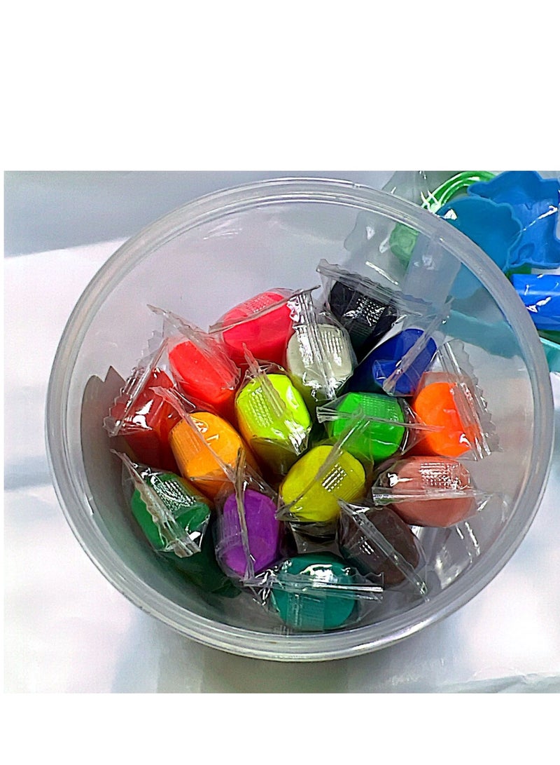 مجموعة صلصال تشكيل صلصال فلامنجو، مجموعة متعددة الألوان مكونة من 16 قطعة - Image 2