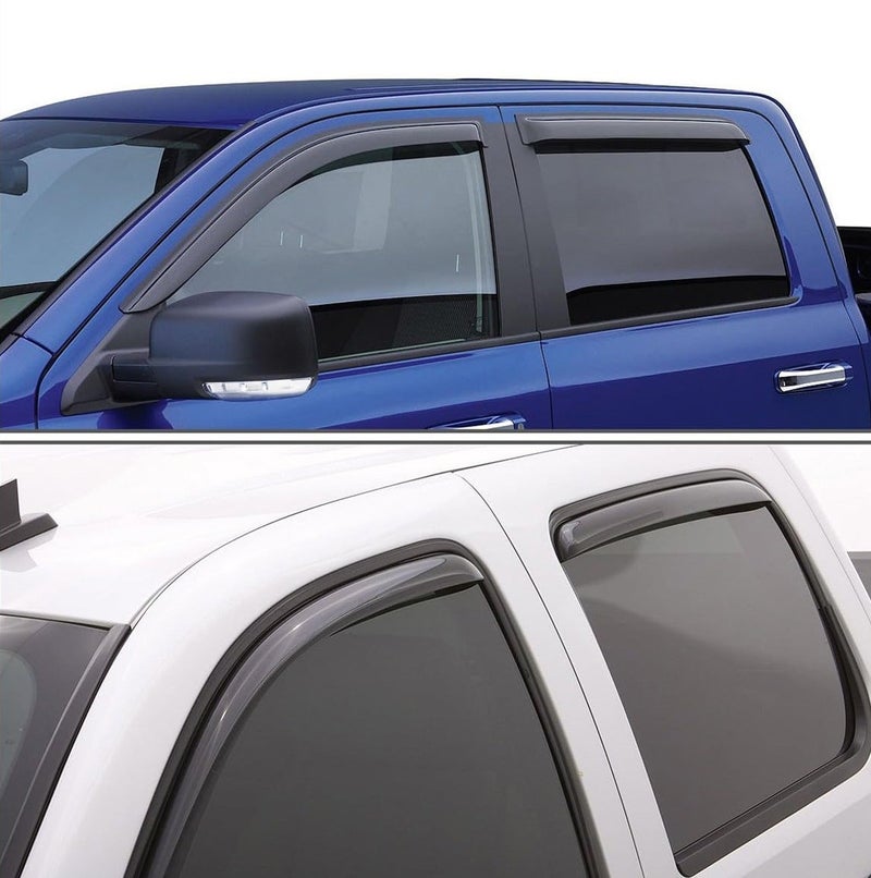 SPIDER Window Visor for Toyota Corolla 2014-2016, Smoke Tinted Door Visor Rain Guard Set, Sun Rain Wind Deflector, Acrylic Window Shield, Outside Mount Vent Visors, Car Window Protection Trim, 4 Piece Easy Install Set ERPC10067 - Image 3
